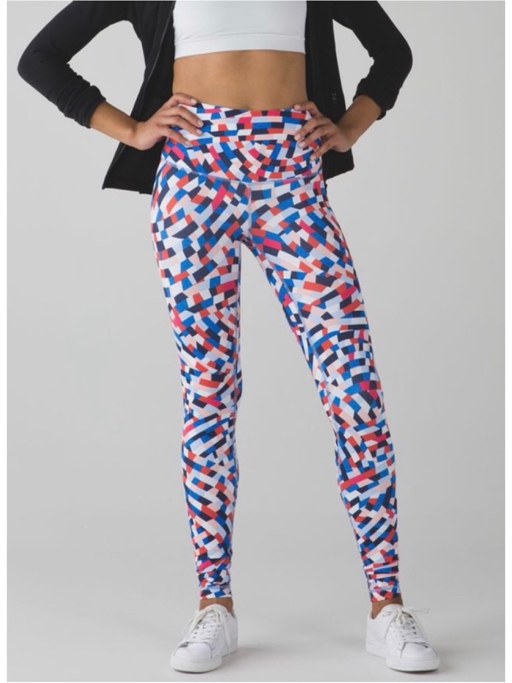 Lululemon Wunder Under High Rise Leggings Capoiera Multi Size 6 Colorful Gym